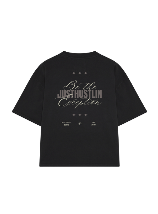 BE THE EXCEPTION BLACK TEE