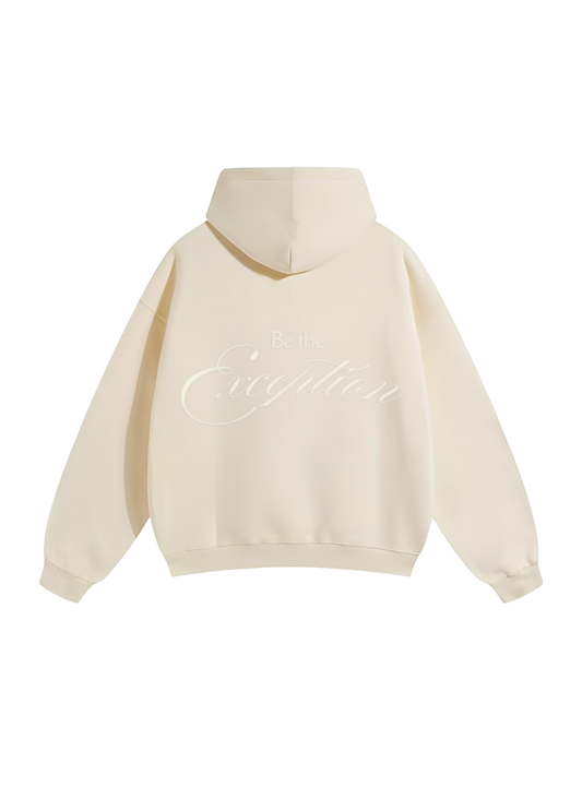 BE THE EXCEPTION HOODIE - BUTTERCREAM